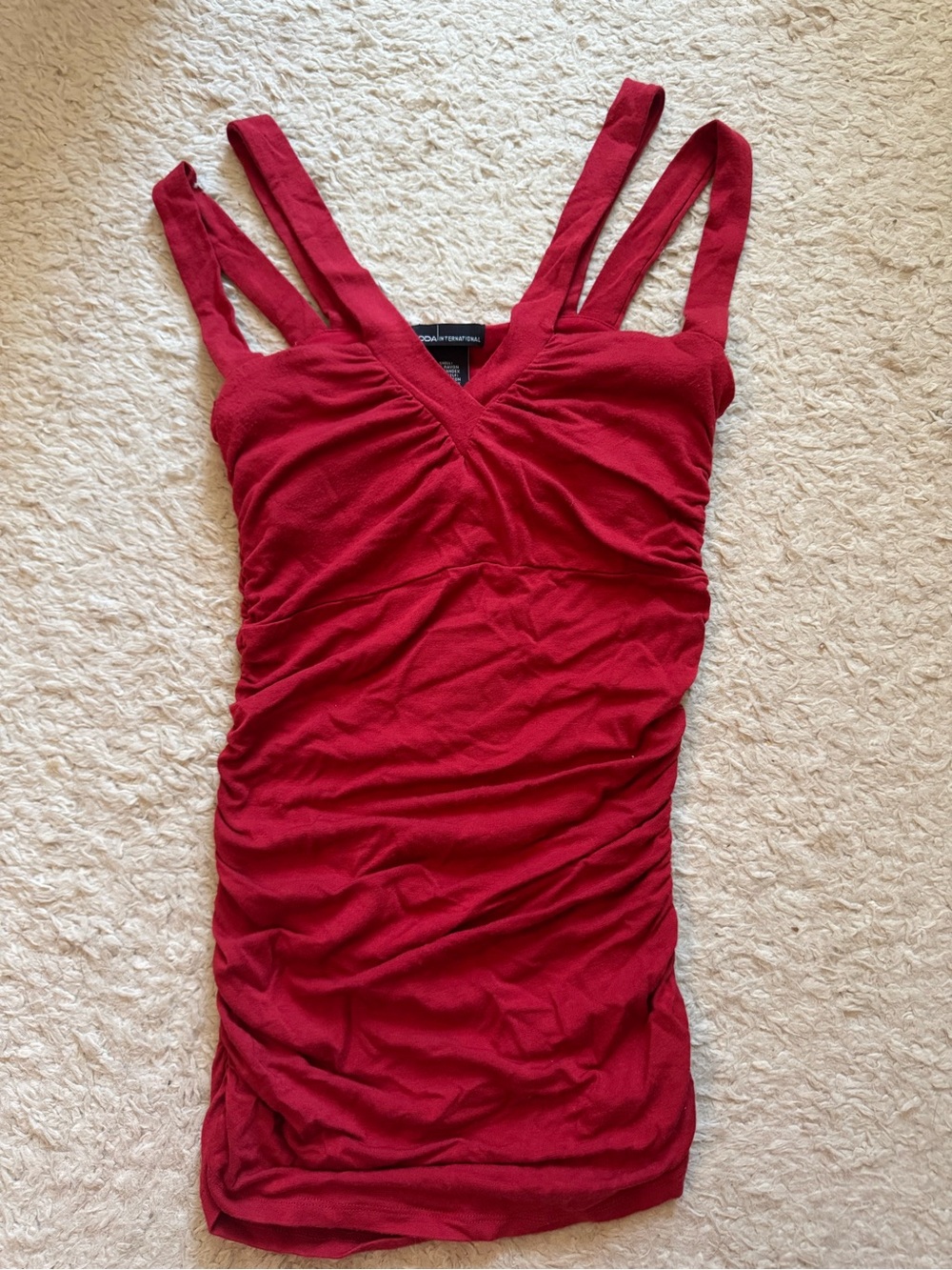 Y2K Moda international ruched top